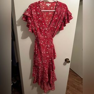 Max studio dress in red floral!